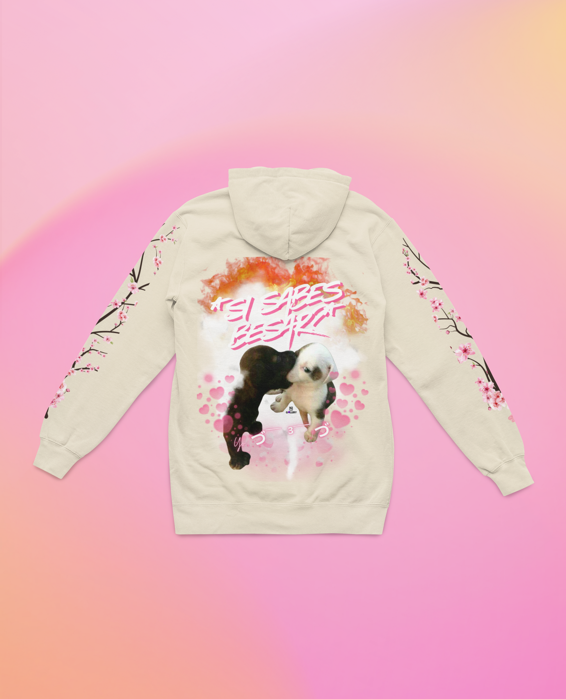 ZIPPER HOODIE-INTENSE KISS💗