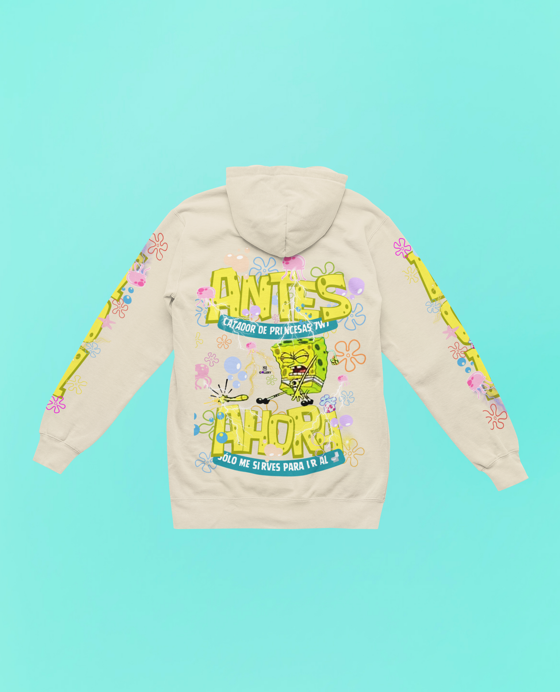 ZIPPER HOODIE-ANTESTODO,  AHORANADA😞👍